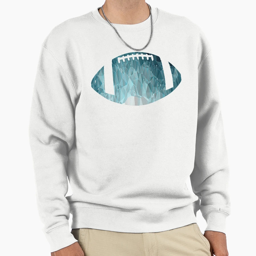 Glass American Football Funny Sports Sweatshirt - Graphic Print for Adults - T-Shirt, Sweatshirt, Hoodie