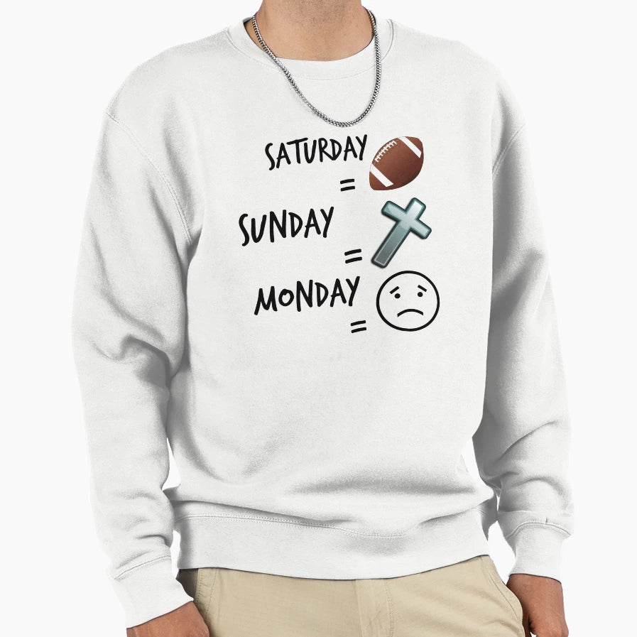 Like Football Love Jesus Hate Sweatshirt - Fun Novelty Design for Adults - T-Shirt, Sweatshirt, Hoodie