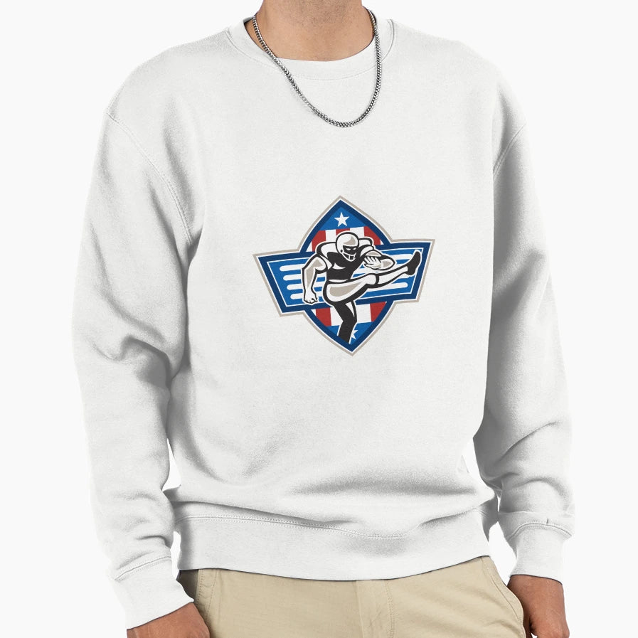 American Football Placekicker Sweatshirt - Trendy Graphic for Adults - T-Shirt, Sweatshirt, Hoodie