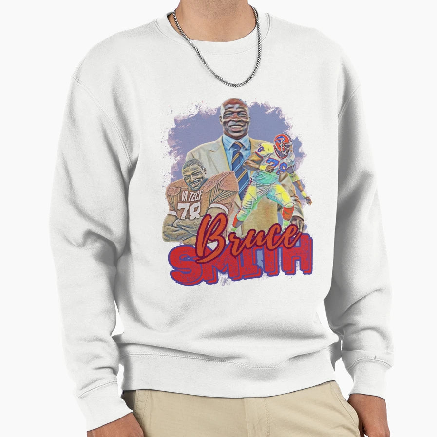 Bruce Smith Fan Art Sweatshirt - Novelty Apparel Unisex - T-Shirt, Sweatshirt, Hoodie