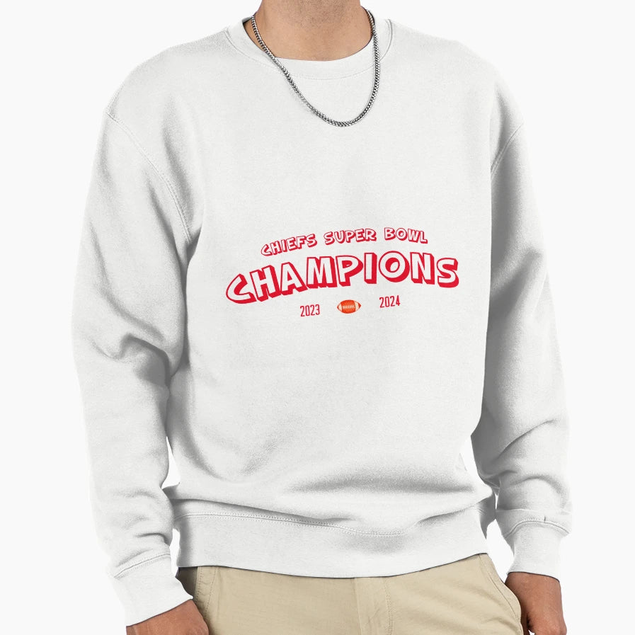 Champions 2024 Super Bowl Liv Sweatshirt - Casual Everyday Wear for Adults - T-Shirt, Sweatshirt, Hoodie