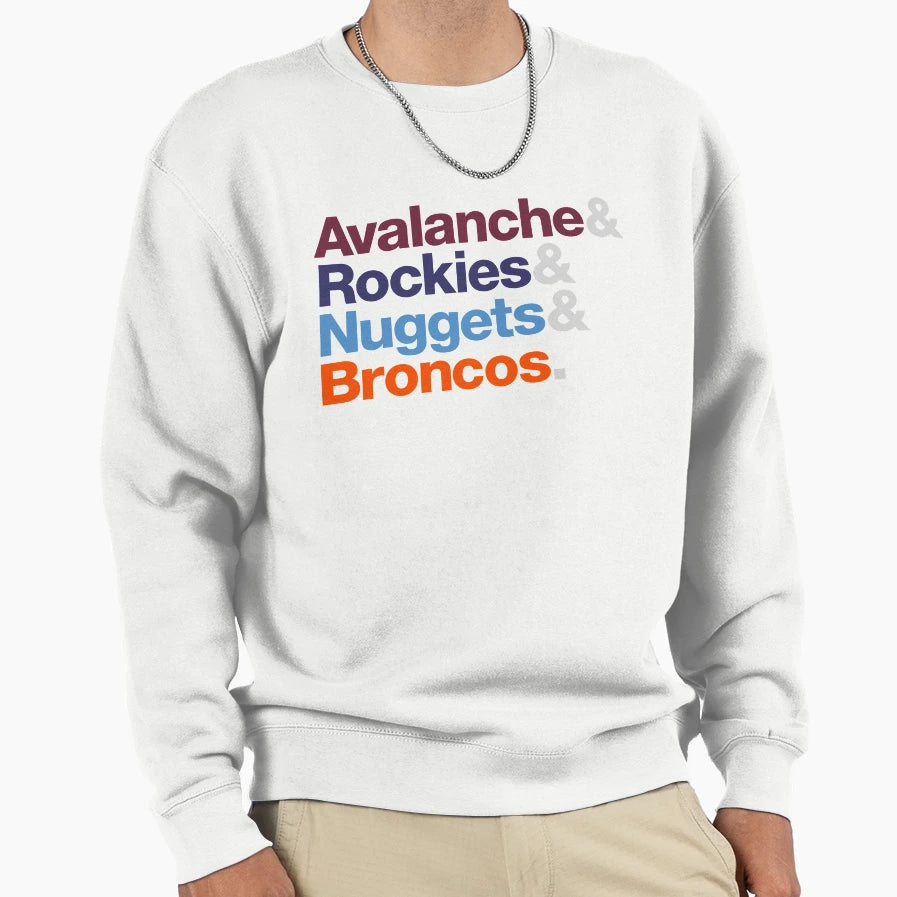 Denver Sports Teams Sweatshirt - Minimalist Print Unisex - T-Shirt, Sweatshirt, Hoodie