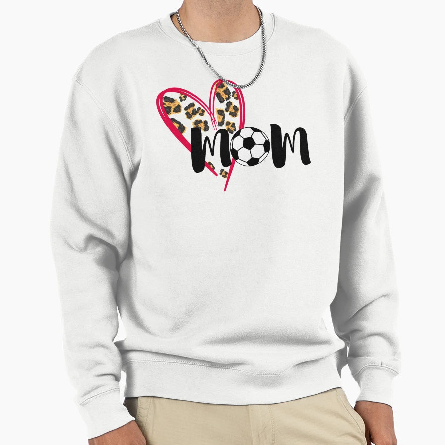 Soccer Mom Heart Sweatshirt - Casual Everyday Wear Men Women - T-Shirt, Sweatshirt, Hoodie