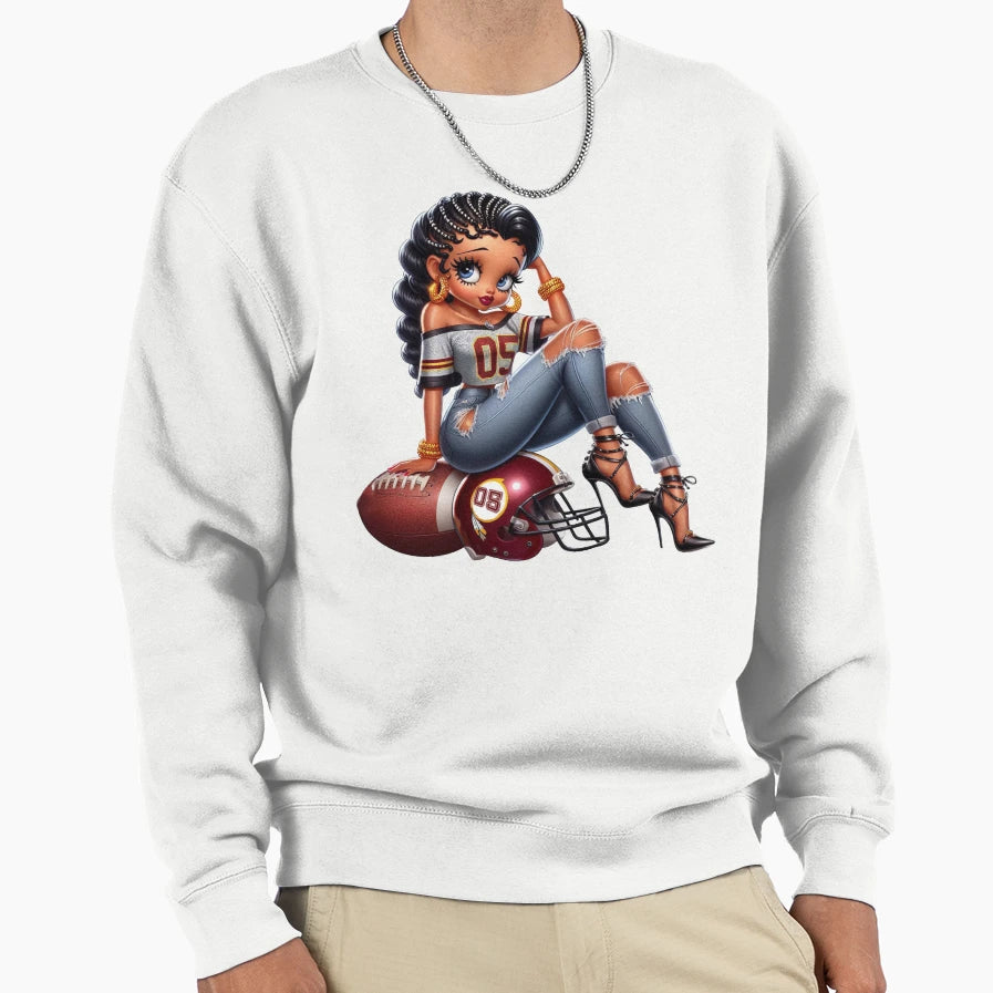 Fierce Football Sweatshirt - Casual Everyday Wear Men Women - T-Shirt, Sweatshirt, Hoodie