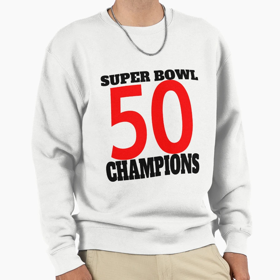 Super Bowl 50 T-Shirt - Minimalist Print for Adults - T-Shirt, Sweatshirt, Hoodie