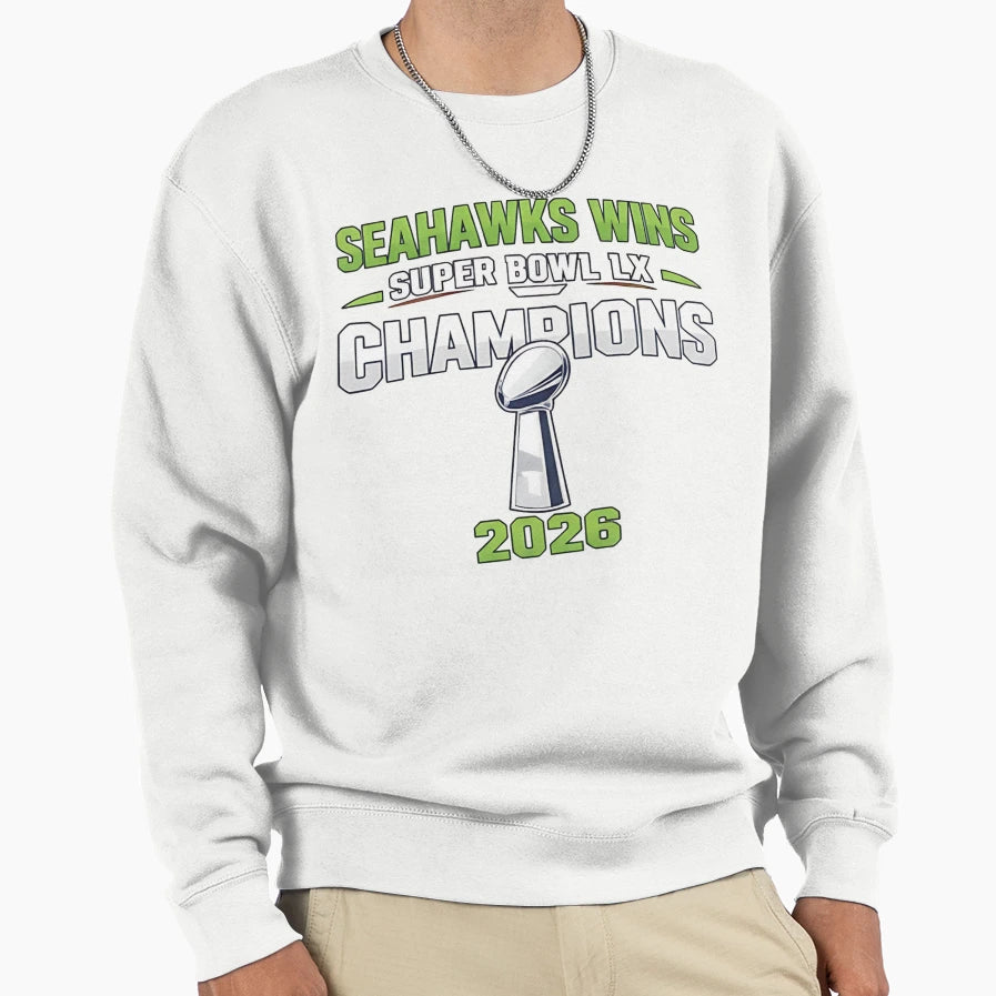 Champions Du Super Bowl Lx Des Sweatshirt - Casual Everyday Wear Men Women - T-Shirt, Sweatshirt, Hoodie