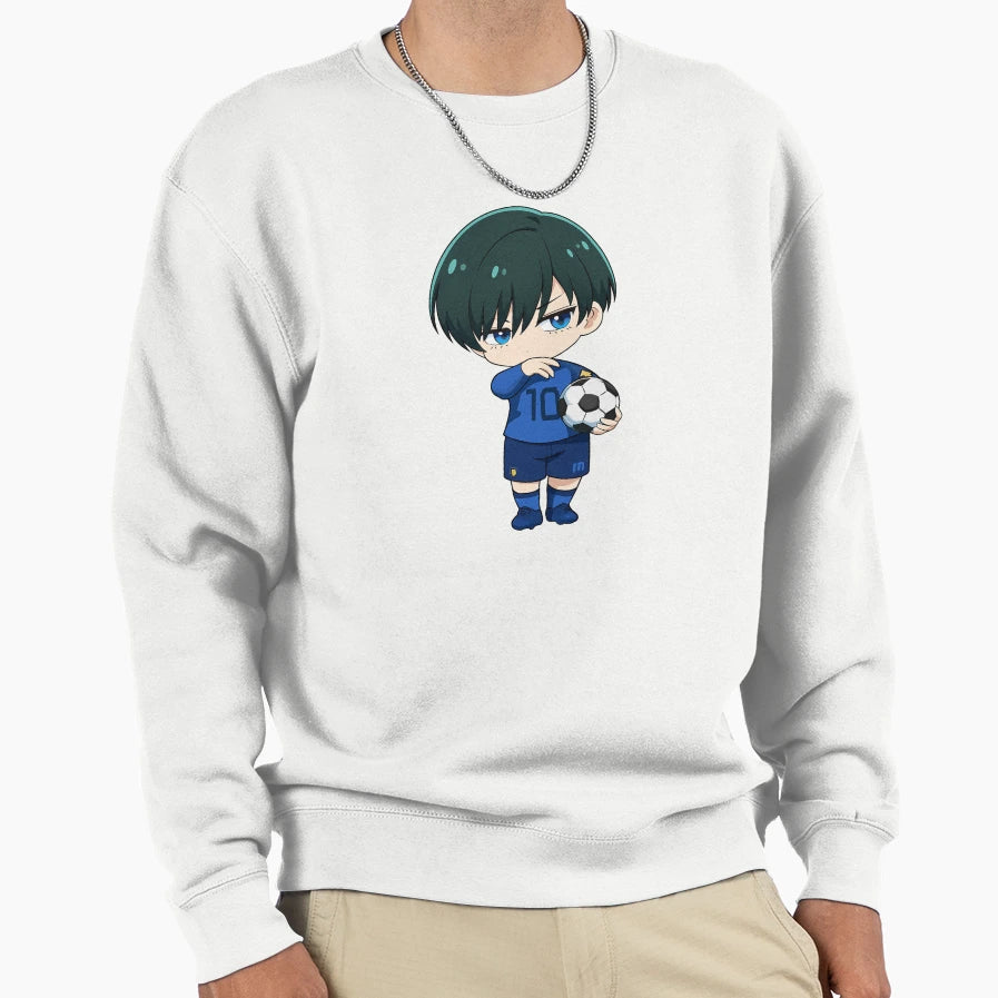 Rin Itoshi Blue Lock Chibi Ace Sweatshirt - Trendy Graphic Men Women - T-Shirt, Sweatshirt, Hoodie