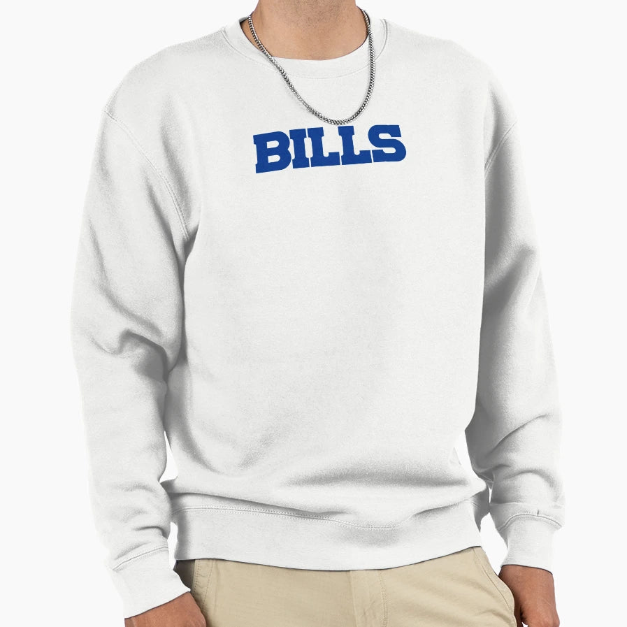 Bills Wordmark Sweatshirt - Unique Graphic Men Women - T-Shirt, Sweatshirt, Hoodie