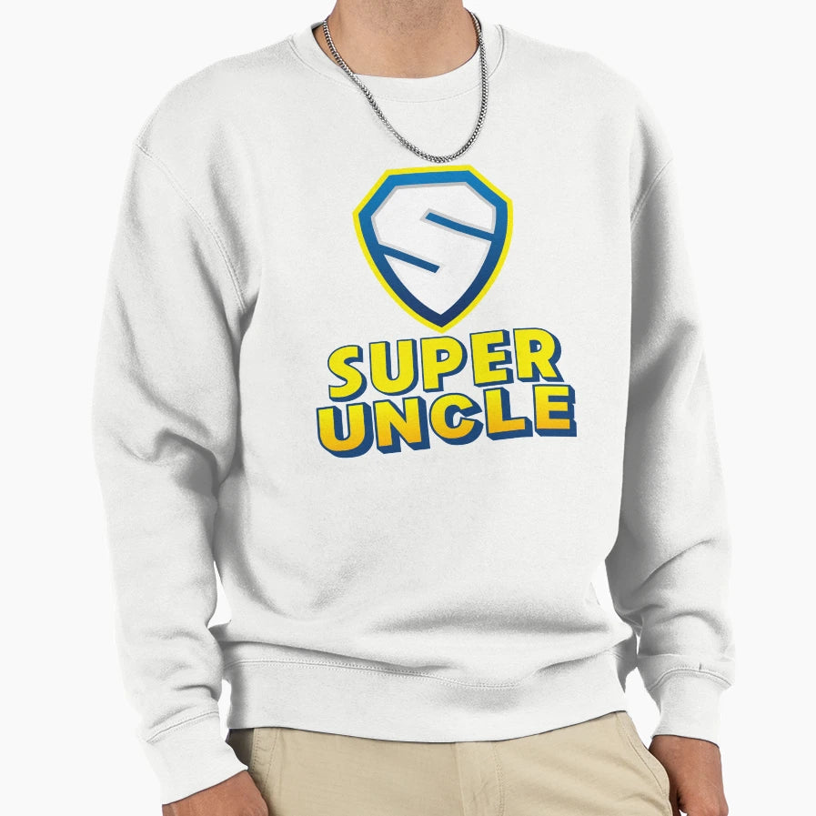 Super Uncle Super Hero Sweatshirt - Graphic Print for Adults - T-Shirt, Sweatshirt, Hoodie