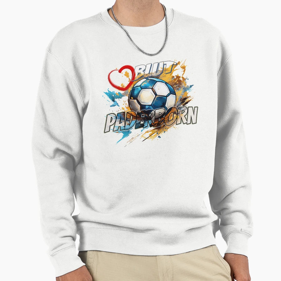 Passionate Football Paderborn Sweatshirt - Minimalist Print Men Women - T-Shirt, Sweatshirt, Hoodie