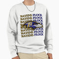 Baltimore Ravens Head Ravens Flock Sweatshirt - Custom Art Print for Adults - T-Shirt, Sweatshirt, Hoodie