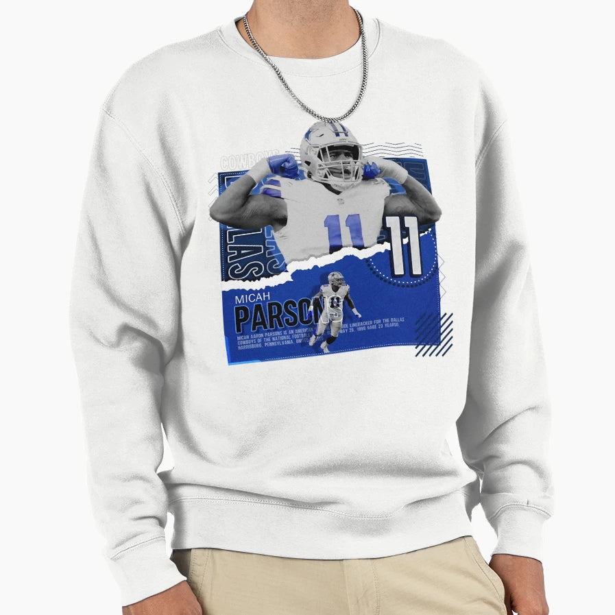 Quarterback 11 Linebacker Sports Sweatshirt - Novelty Apparel for Adults - T-Shirt, Sweatshirt, Hoodie