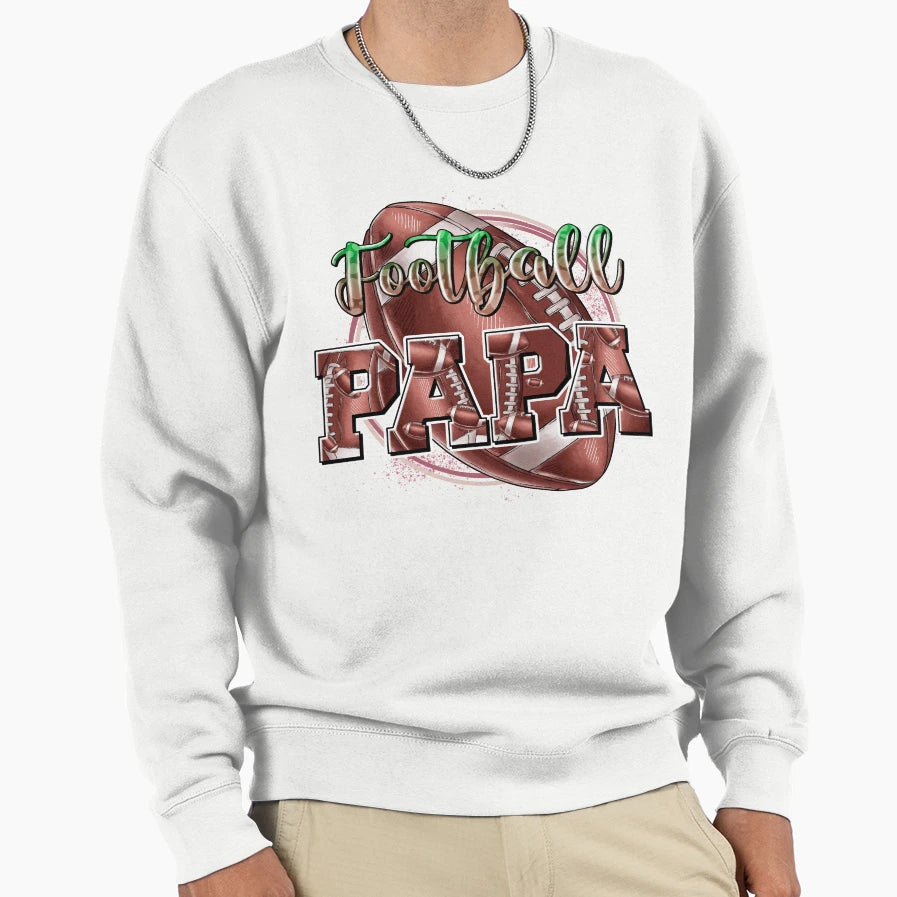 Football Papa Game Day Football Sweatshirt - Fun Novelty Design Unisex - T-Shirt, Sweatshirt, Hoodie