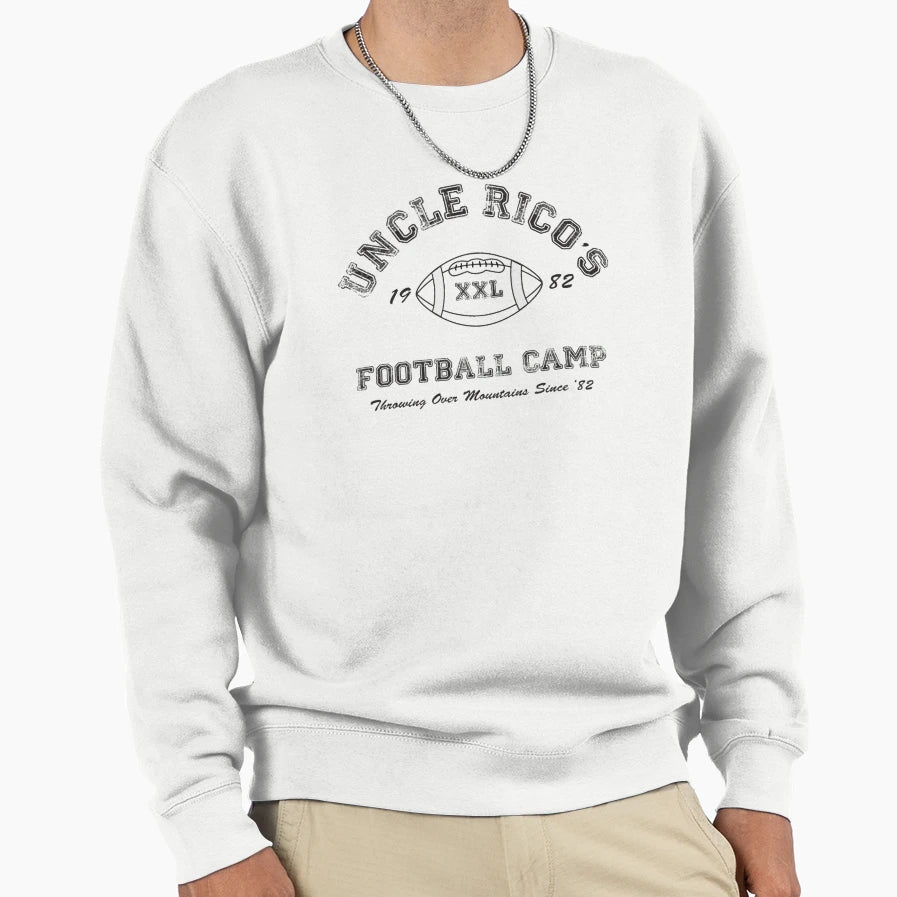 Uncle Ricos Football Camp Sweatshirt - Novelty Apparel for Adults - T-Shirt, Sweatshirt, Hoodie