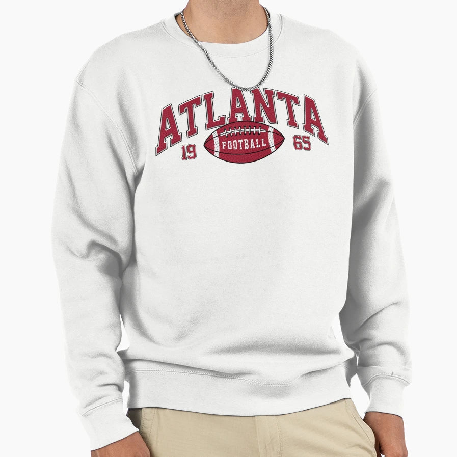 Atlanta Football Varsity Sweatshirt - Trendy Graphic Unisex - T-Shirt, Sweatshirt, Hoodie