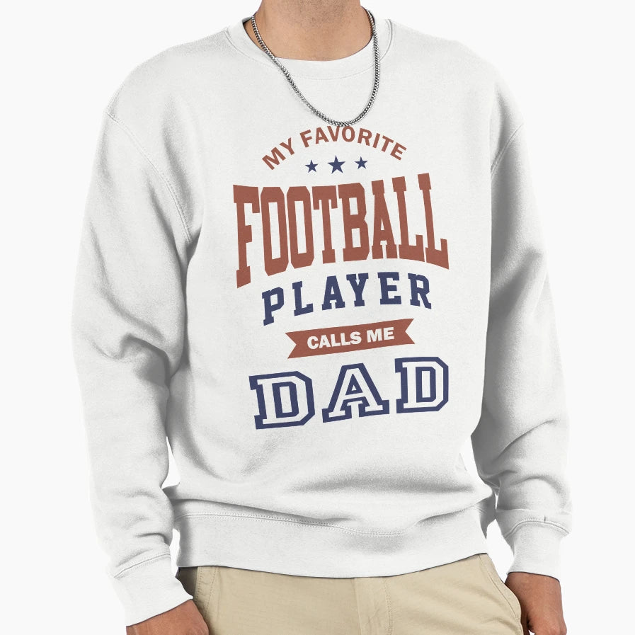 My Favorite Football Player Sweatshirt - Minimalist Print Unisex - T-Shirt, Sweatshirt, Hoodie