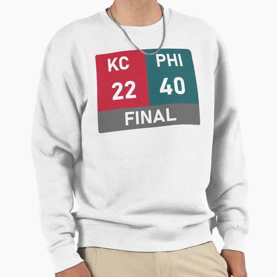 Super Bowl Final Score Sweatshirt - Novelty Apparel Men Women - T-Shirt, Sweatshirt, Hoodie