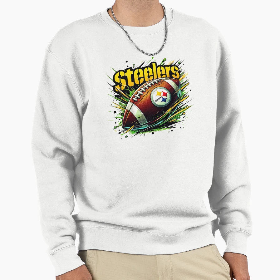 Steelers Pittsburgh Sweatshirt - Custom Art Print Unisex - T-Shirt, Sweatshirt, Hoodie
