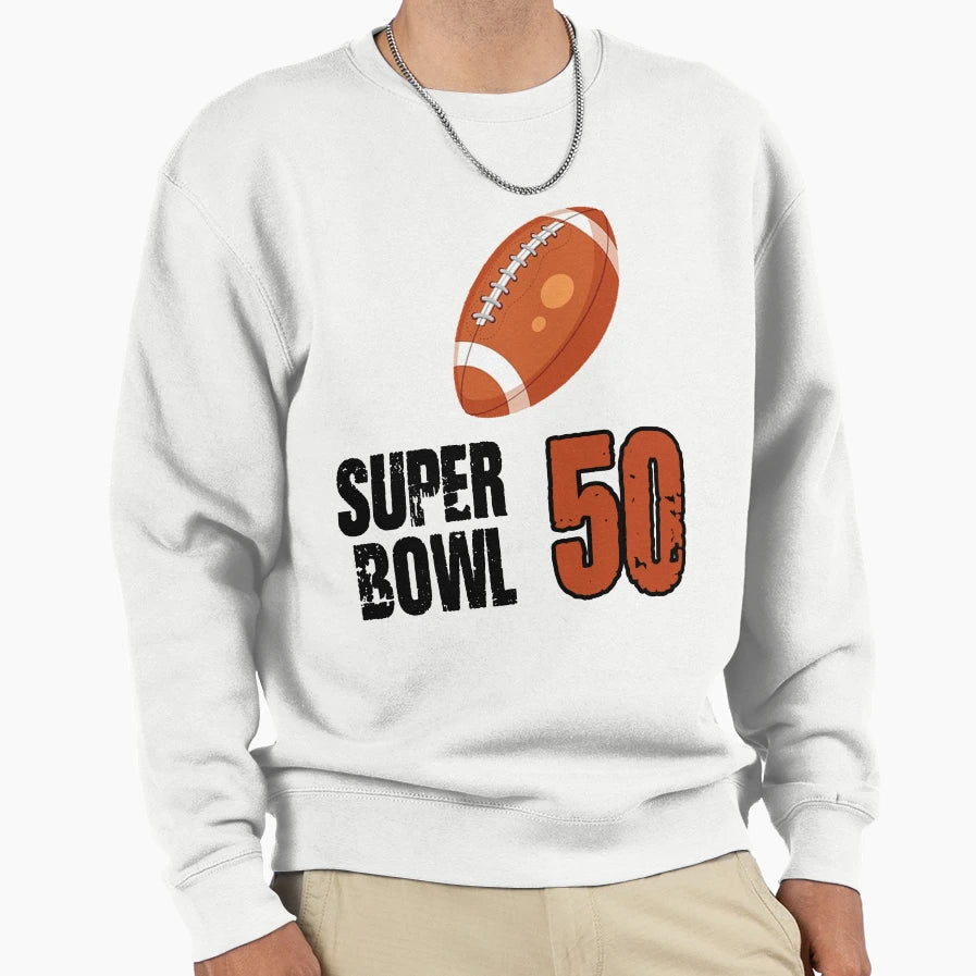 Super Bowl 50 Sweatshirt - Minimalist Print Men Women - T-Shirt, Sweatshirt, Hoodie