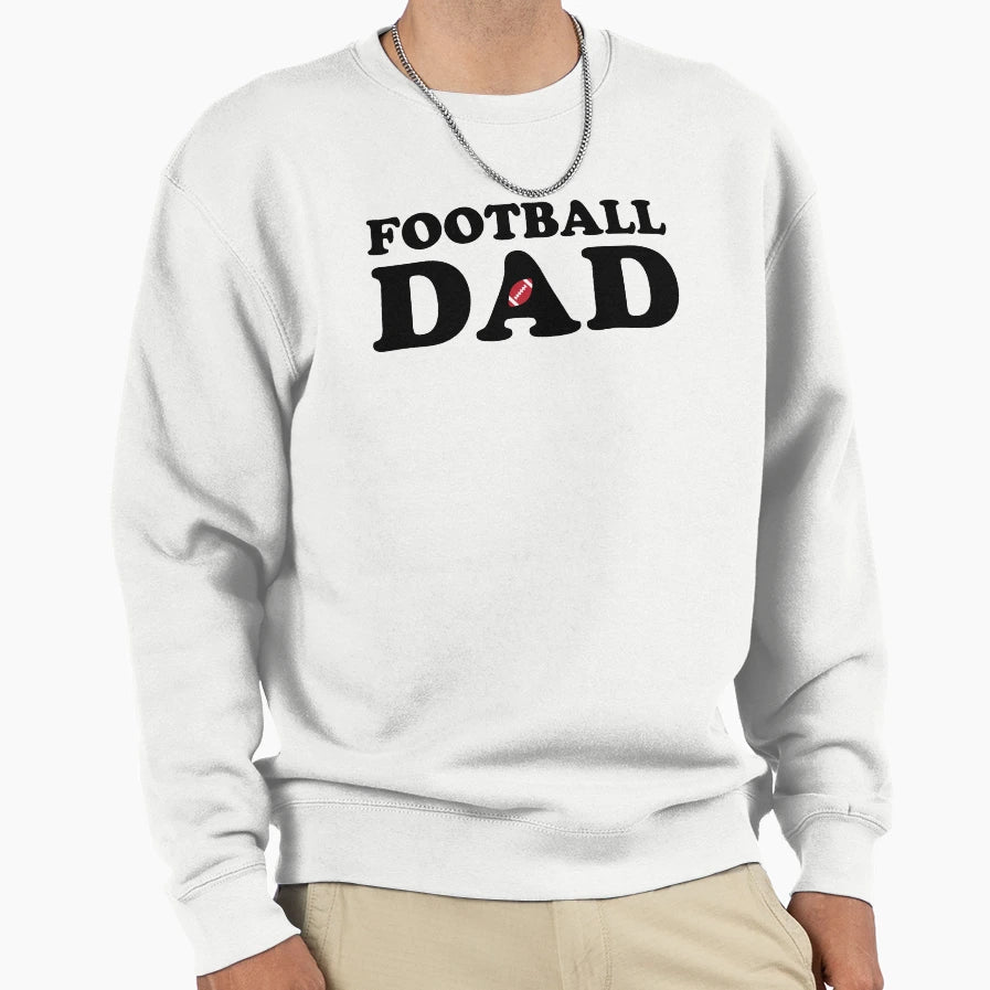 Football Dad Sweatshirt - Minimalist Print for Adults - T-Shirt, Sweatshirt, Hoodie