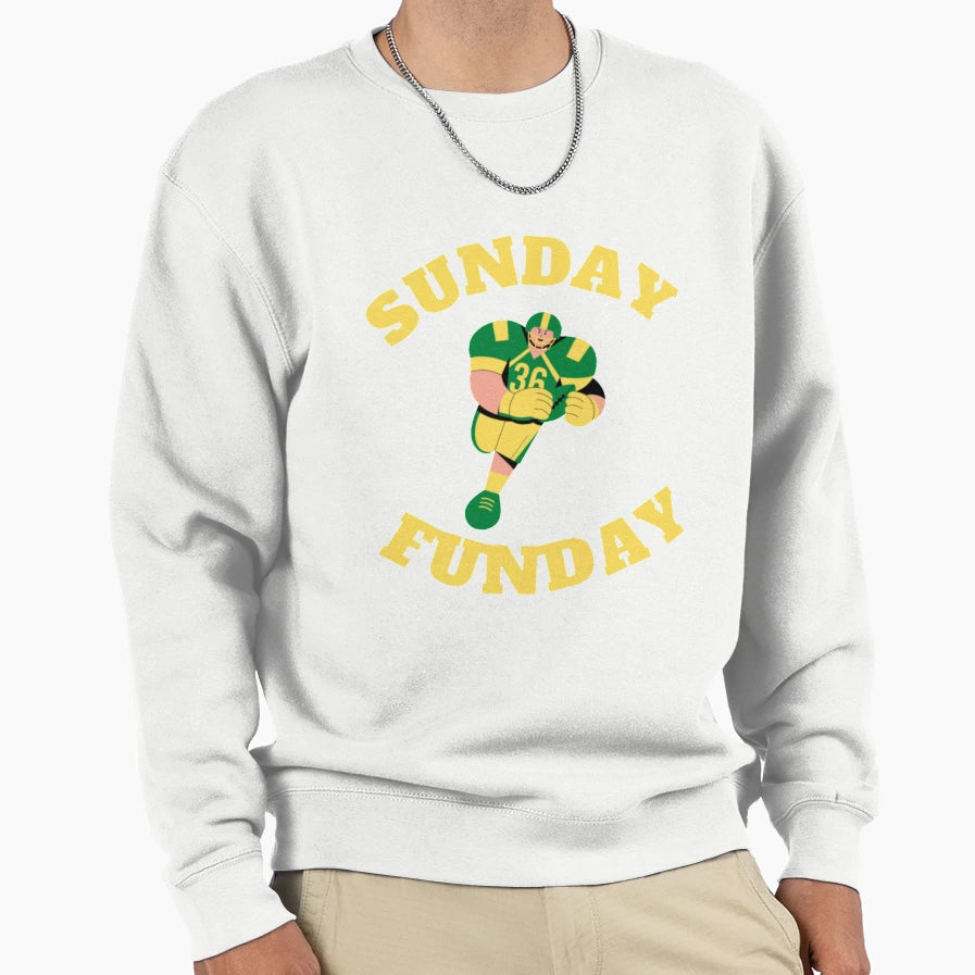 Sunday Funday Sweatshirt - Aesthetic Graphic Unisex - T-Shirt, Sweatshirt, Hoodie
