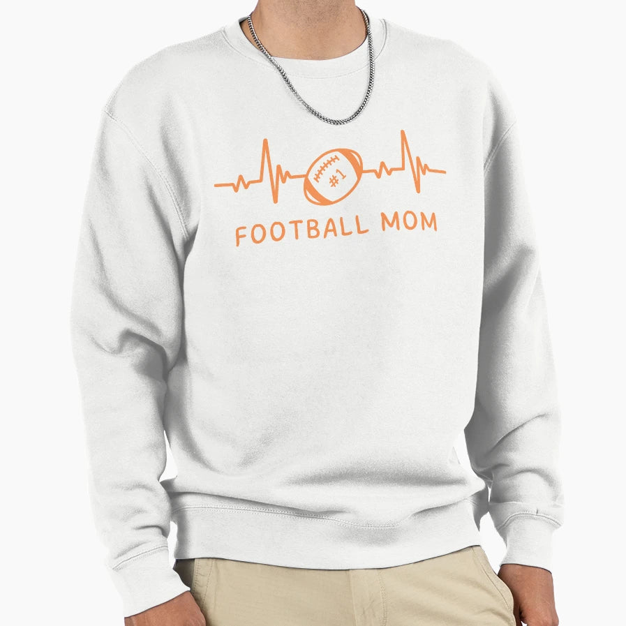 Football Mom Sweatshirt - Fun Novelty Design for Adults - T-Shirt, Sweatshirt, Hoodie