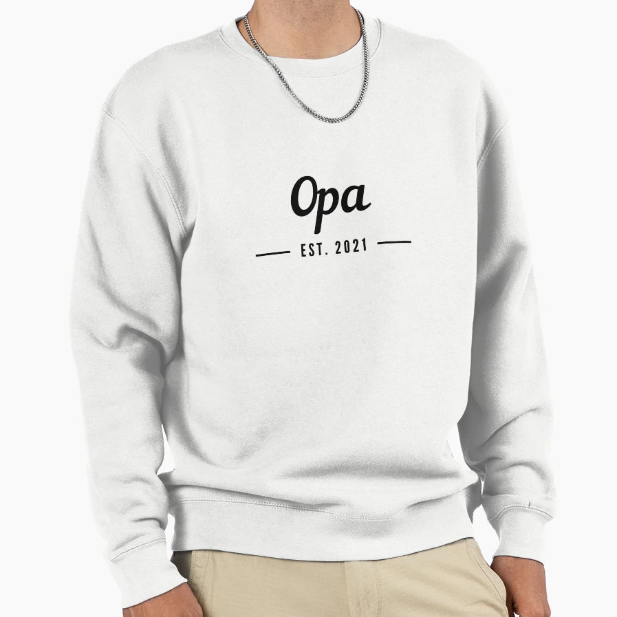 Grandpa 2021 Sweatshirt - Minimalist Print for Adults - T-Shirt, Sweatshirt, Hoodie