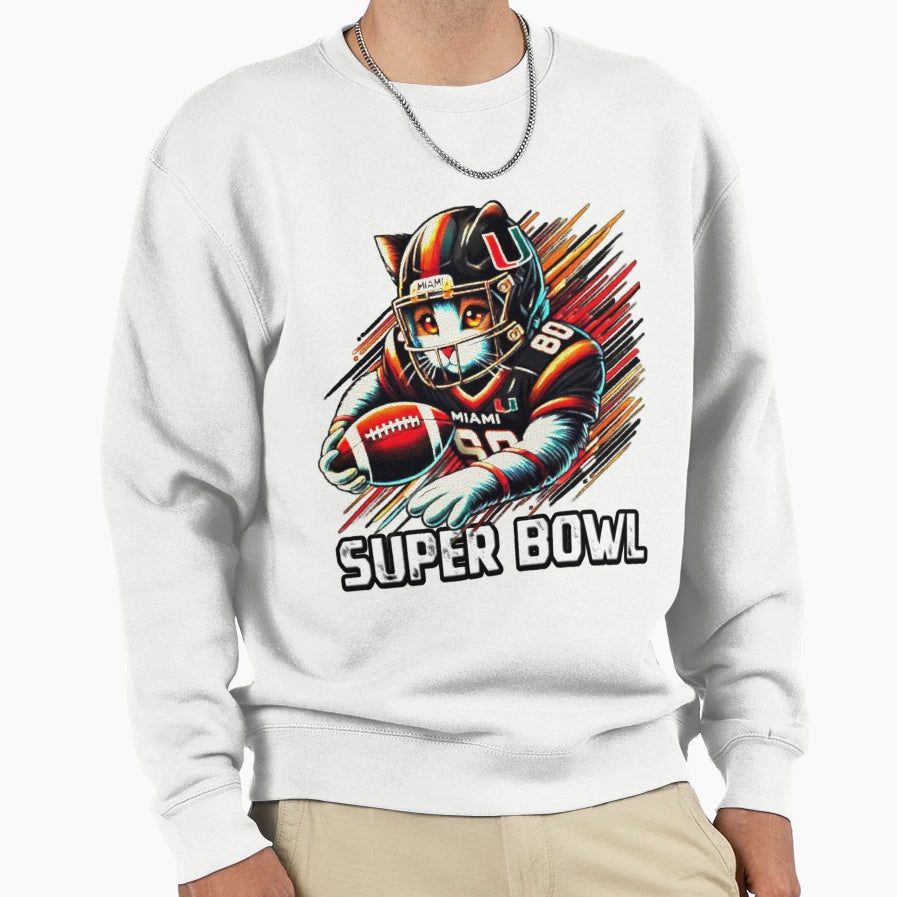 Super Bowl 2025 Louisiana Super Sweatshirt - Custom Art Print for Adults - T-Shirt, Sweatshirt, Hoodie