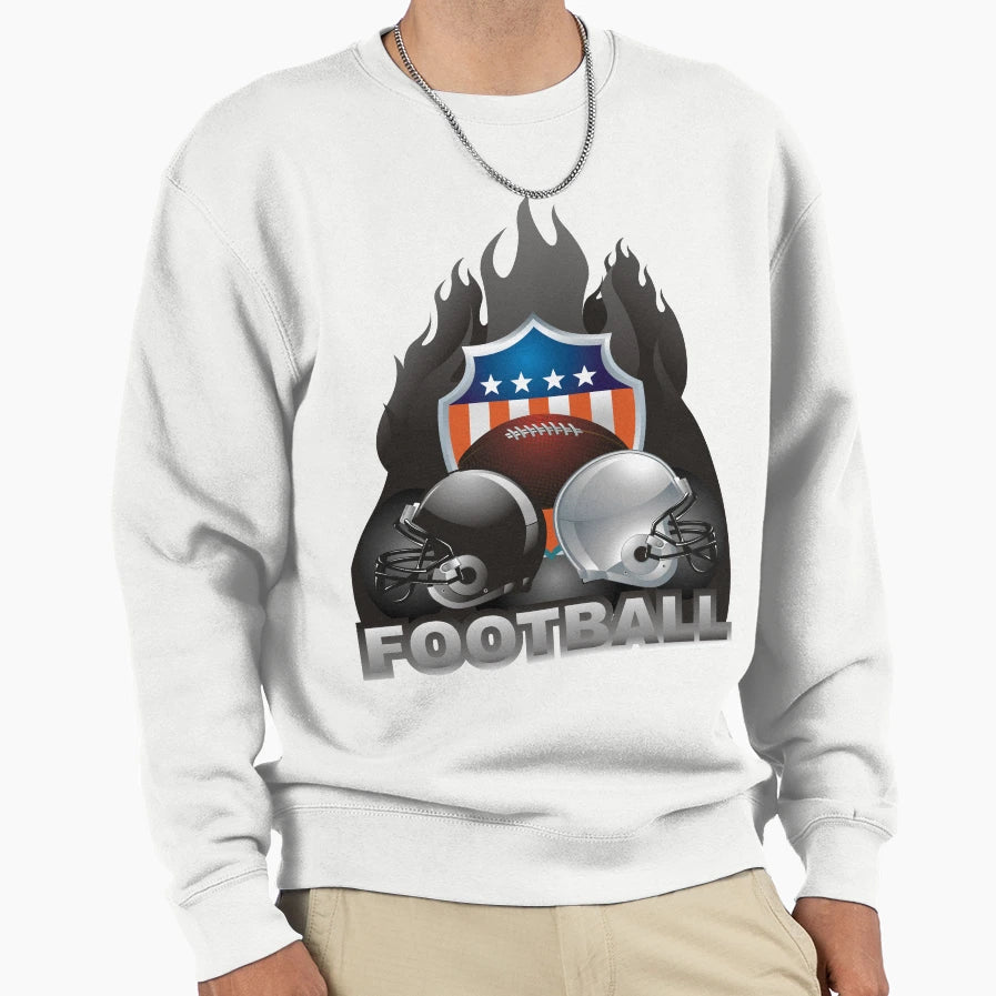 American Football Sweatshirt - Unique Graphic for Adults - T-Shirt, Sweatshirt, Hoodie