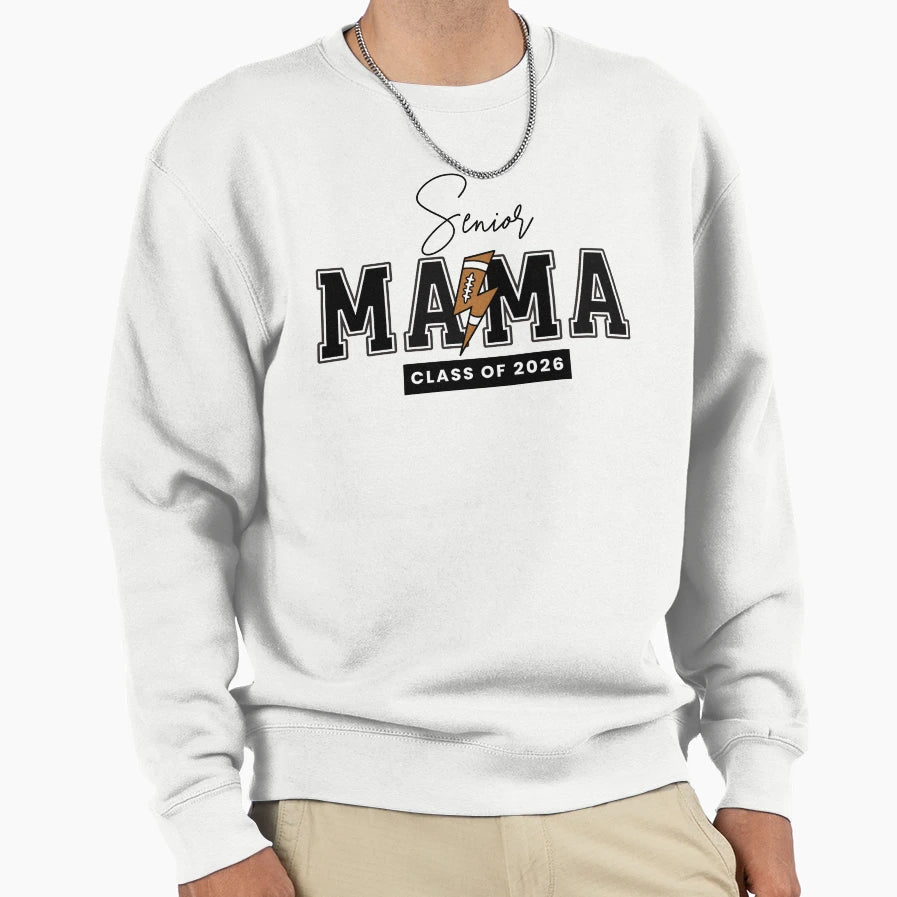 Senior Football Mama Sweatshirt - Casual Everyday Wear for Adults - T-Shirt, Sweatshirt, Hoodie