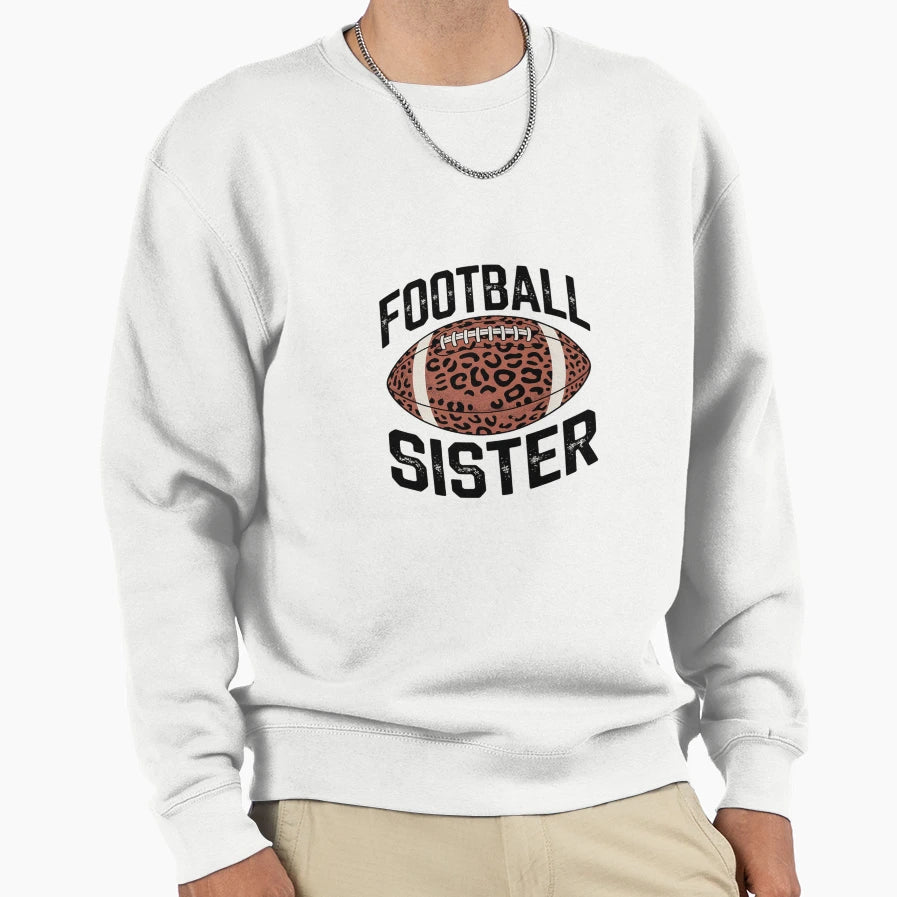 Football Sis Big Sister Soccer Season Sweatshirt - Minimalist Print Unisex - T-Shirt, Sweatshirt, Hoodie