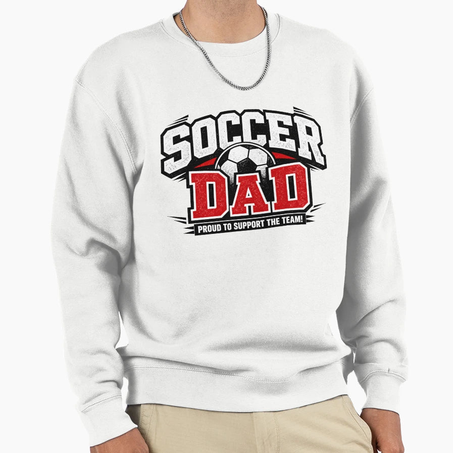 Soccer Dad Sweatshirt - Minimalist Print Unisex - T-Shirt, Sweatshirt, Hoodie