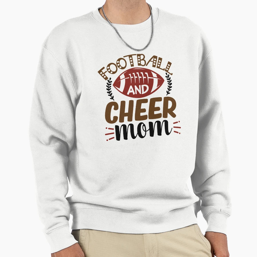 Football And Cheer Mom Home D Cor Sweatshirt - Streetwear Style Men Women - T-Shirt, Sweatshirt, Hoodie