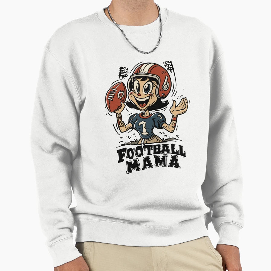 Football Mama Game Day Sweatshirt - Casual Everyday Wear for Adults - T-Shirt, Sweatshirt, Hoodie