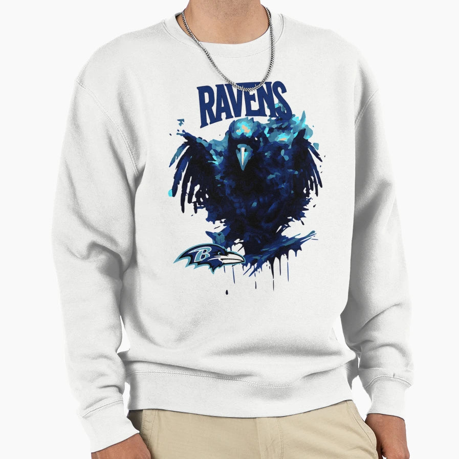 Ravens Logo Sweatshirt - Custom Art Print Unisex - T-Shirt, Sweatshirt, Hoodie