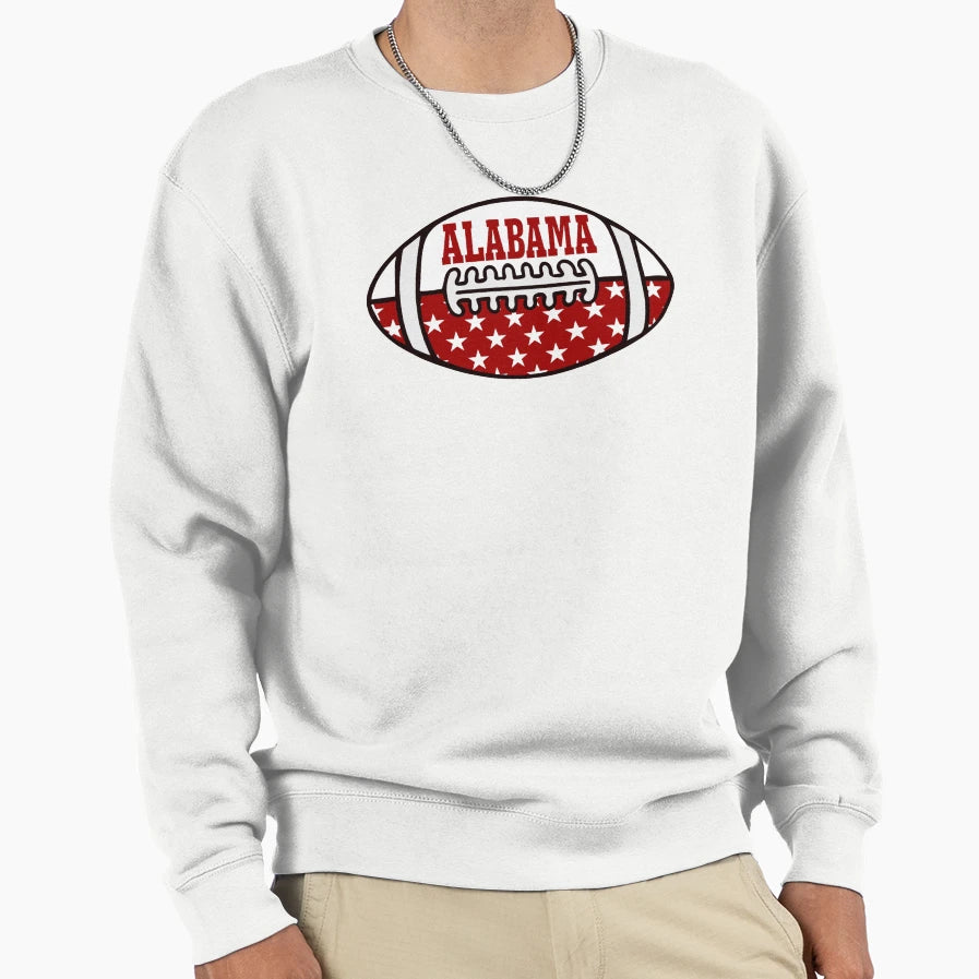 Alabama Star Football Sweatshirt - Streetwear Style Unisex - T-Shirt, Sweatshirt, Hoodie