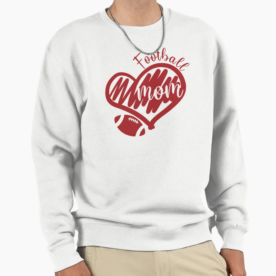 Football Mom Sweatshirt - Streetwear Style for Adults - T-Shirt, Sweatshirt, Hoodie