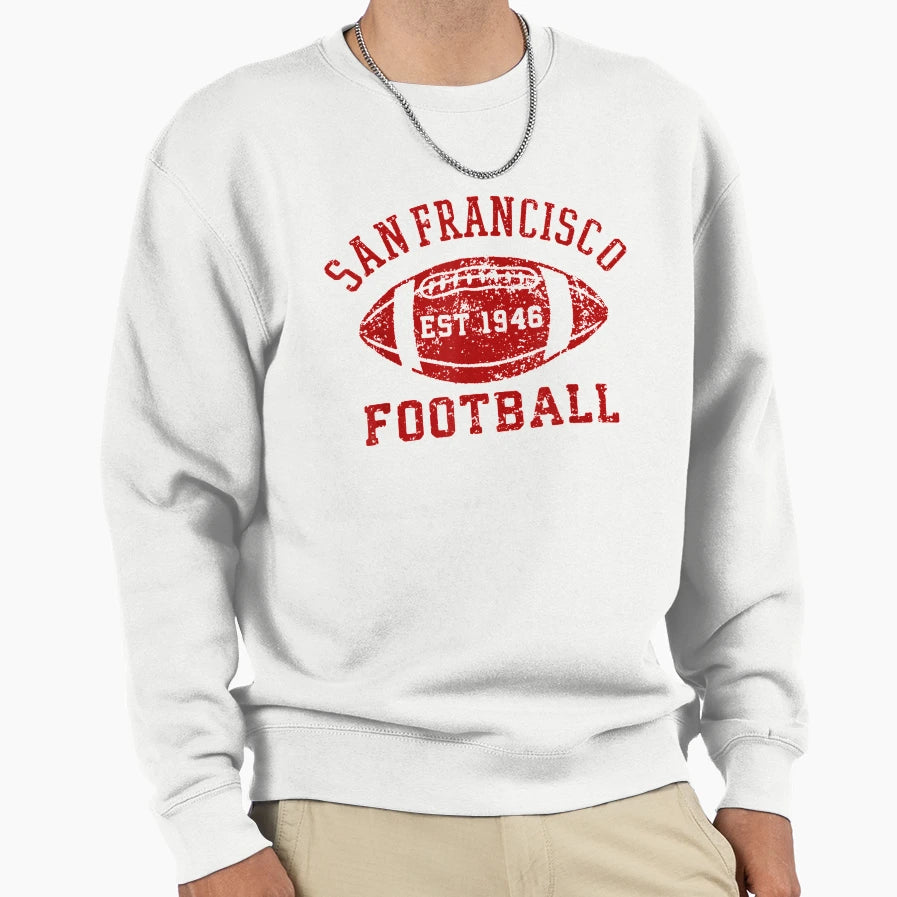 San Francisco Football Sf Sweatshirt - Novelty Apparel Unisex - T-Shirt, Sweatshirt, Hoodie