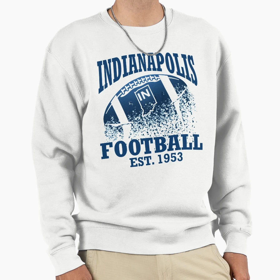 Indianapolis Football Sweatshirt - Trendy Graphic Unisex - T-Shirt, Sweatshirt, Hoodie