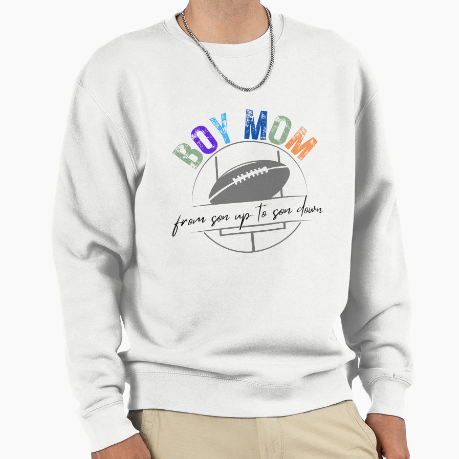 Mom Football Sweatshirt - Novelty Apparel Unisex - T-Shirt, Sweatshirt, Hoodie