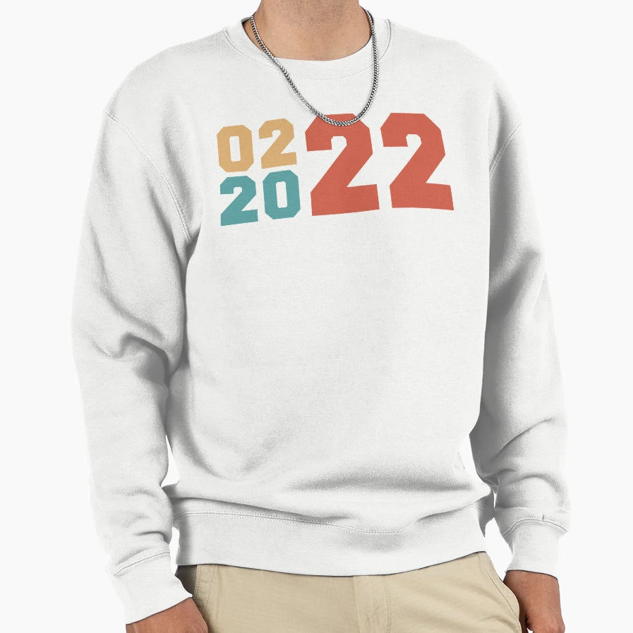 Twosday 02 22 22 Sweatshirt - Minimalist Print for Adults - T-Shirt, Sweatshirt, Hoodie