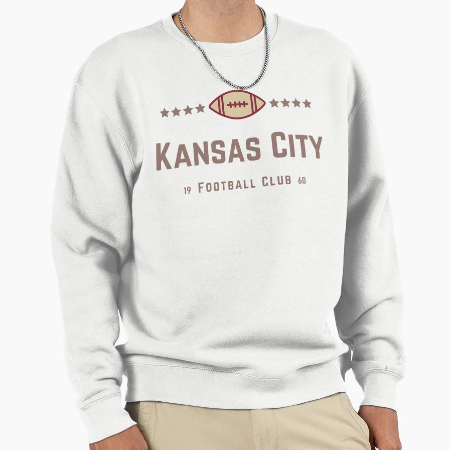 Kansas City Football Sweatshirt - Minimalist Print Men Women - T-Shirt, Sweatshirt, Hoodie