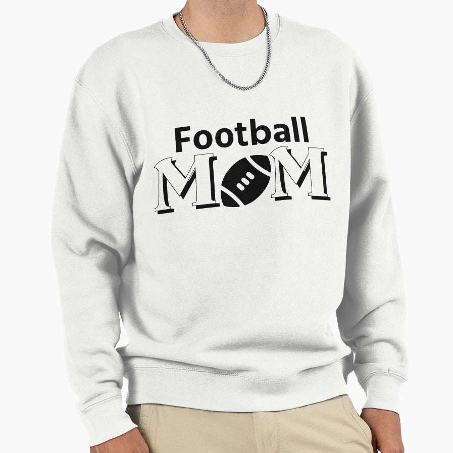Football Mom 2 Sweatshirt - Graphic Print for Adults - T-Shirt, Sweatshirt, Hoodie
