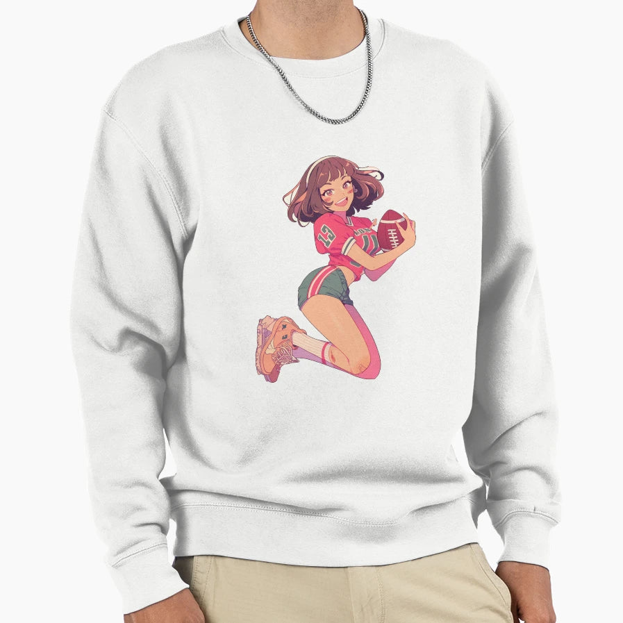 Football Sweatshirt - Minimalist Print for Adults - T-Shirt, Sweatshirt, Hoodie