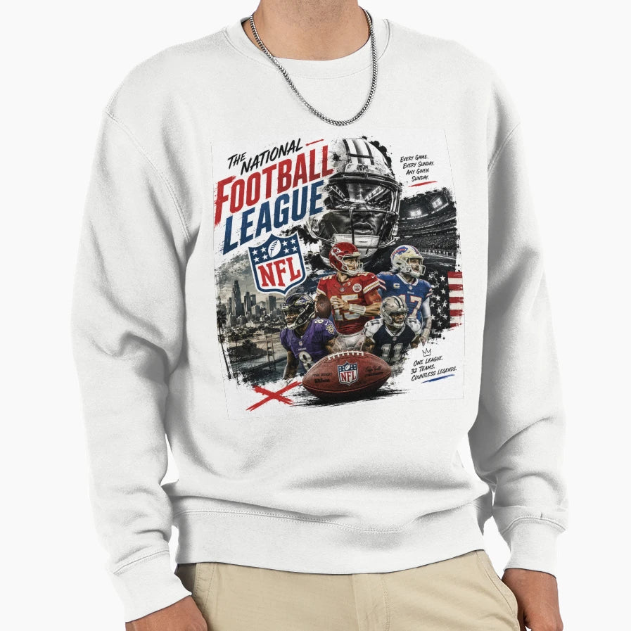 Nfl Sweatshirt - Minimalist Print Unisex - T-Shirt, Sweatshirt, Hoodie