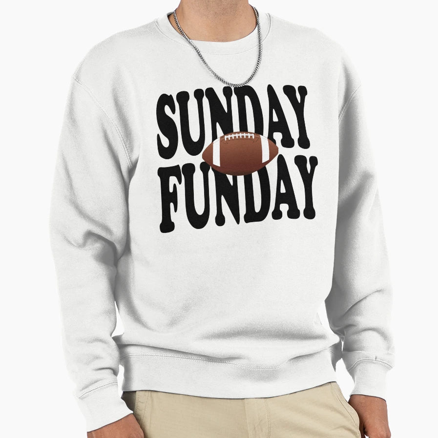 Sunday Funday Football Sport Short T-Shirt - Minimalist Print Unisex - T-Shirt, Sweatshirt, Hoodie