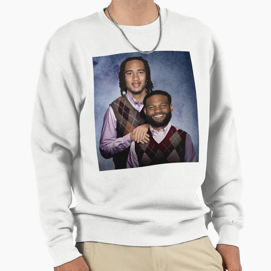 Cj Stroud Nico Collins Football Sweatshirt - Novelty Apparel Unisex - T-Shirt, Sweatshirt, Hoodie