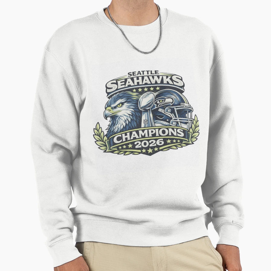 Seattle Seahawks Sweatshirt - Minimalist Print Unisex - T-Shirt, Sweatshirt, Hoodie