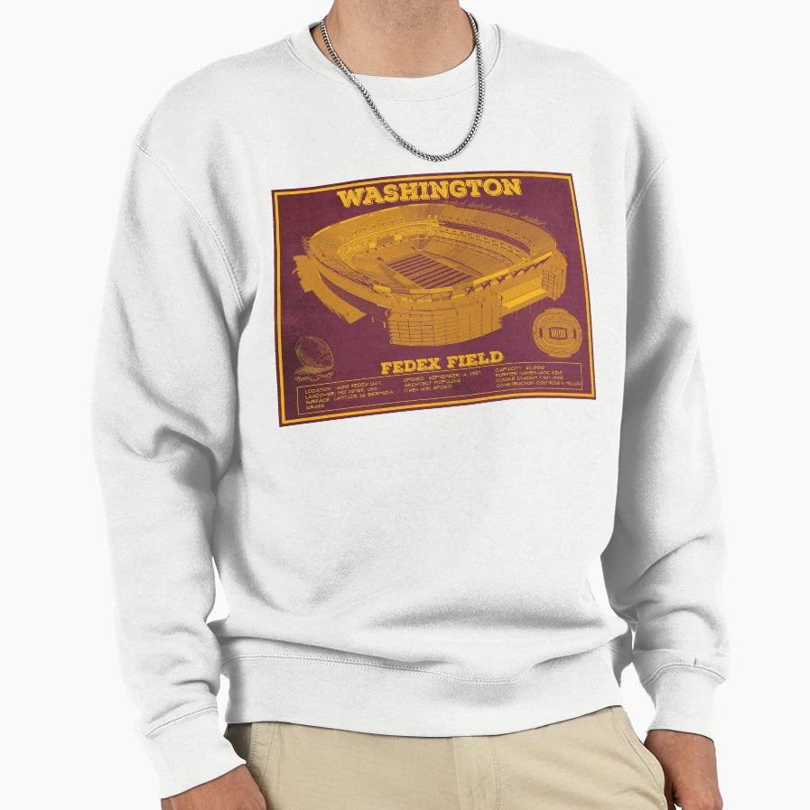 Washington Fedex Field Sweatshirt - Streetwear Style Men Women - T-Shirt, Sweatshirt, Hoodie