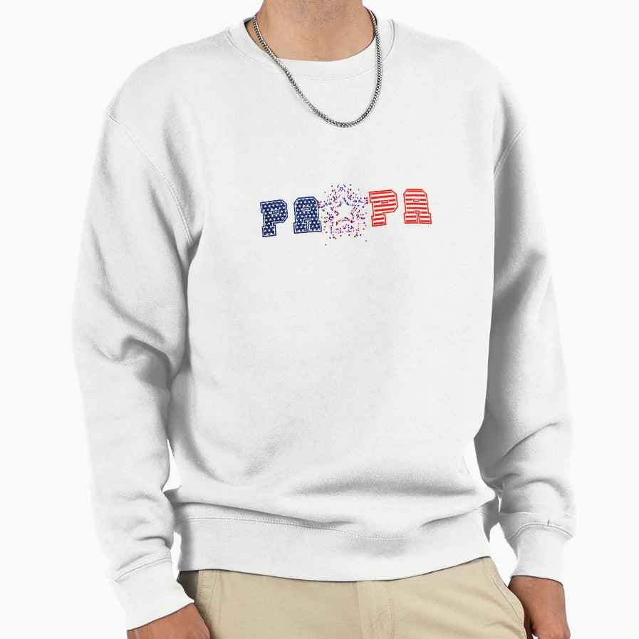 American Papa Sweatshirt - Graphic Print Unisex - T-Shirt, Sweatshirt, Hoodie